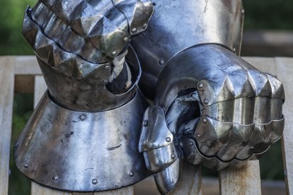 Instante de la celebración del I Torneo de Lucha Medieval.