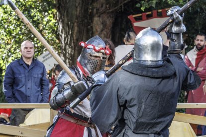 Instante de la celebración del I Torneo de Lucha Medieval.