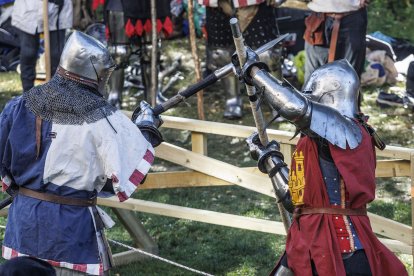 Instante de la celebración del I Torneo de Lucha Medieval.