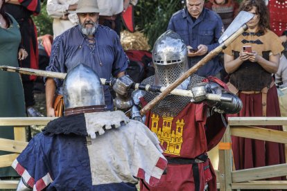 Instante de la celebración del I Torneo de Lucha Medieval.