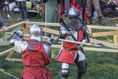 Instante de la celebración del I Torneo de Lucha Medieval.