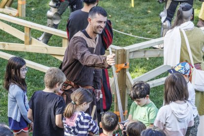 Instante de la celebración del I Torneo de Lucha Medieval.