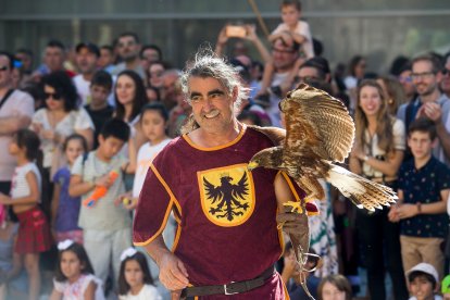 Instante de la exhibición de aves de Burgos Cidiano 2023.