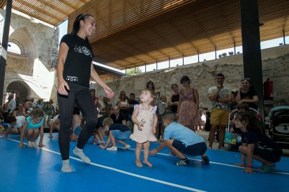 Instante de los talleres celebrados en el Monasterio de San Juan con motivo dentro de Burgos Cidiano.
