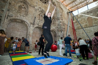Instante de los talleres celebrados en el Monasterio de San Juan con motivo dentro de Burgos Cidiano.