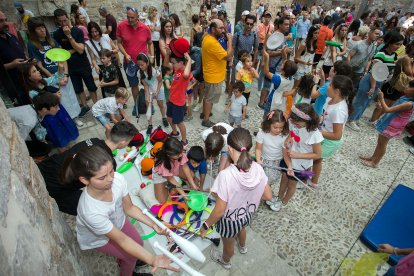 Instante de los talleres celebrados en el Monasterio de San Juan con motivo dentro de Burgos Cidiano.
