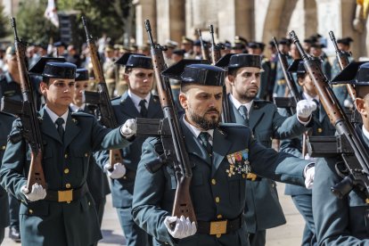 La Guardia Civil celebra de la festividad de la Virgen del Pilar en Burgos.
