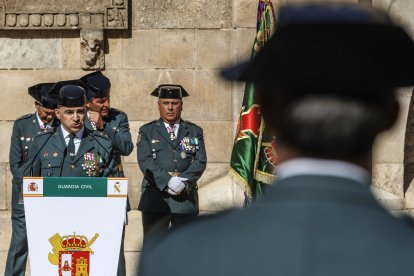 La Guardia Civil celebra de la festividad de la Virgen del Pilar en Burgos.