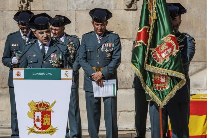 La Guardia Civil celebra de la festividad de la Virgen del Pilar en Burgos.