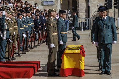 La Guardia Civil celebra de la festividad de la Virgen del Pilar en Burgos.