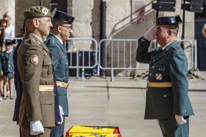 La Guardia Civil celebra de la festividad de la Virgen del Pilar en Burgos.