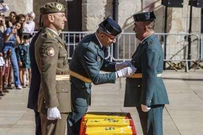 La Guardia Civil celebra de la festividad de la Virgen del Pilar en Burgos.