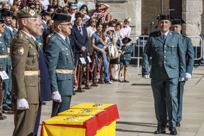 La Guardia Civil celebra de la festividad de la Virgen del Pilar en Burgos.