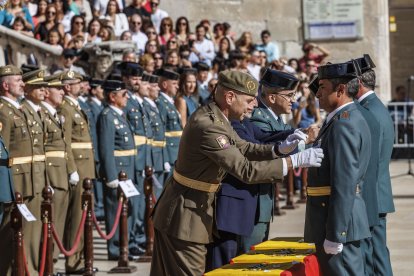 La Guardia Civil celebra de la festividad de la Virgen del Pilar en Burgos.
