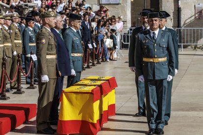 La Guardia Civil celebra de la festividad de la Virgen del Pilar en Burgos.