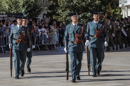 La Guardia Civil celebra de la festividad de la Virgen del Pilar en Burgos.