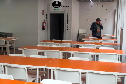 Sala de estar para los usuarios del Hostel Burgos.