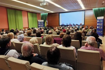 Los dos pases de la película llenaron el salón de actos de la casa de Cultura de Briviesca.
