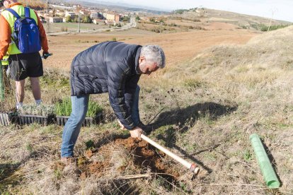 Instante de la plantación promovida por Fundación Oxígeno.