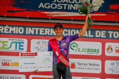 José Manuel Díaz, tras su victoria en Portugal.