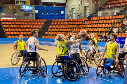 Imagen del partido entre el Servigest Burgos y el Econy Gran Canaria.