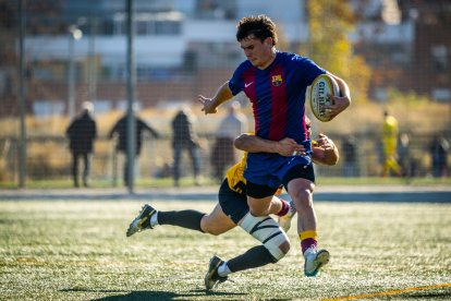 Imagen del partido entre el Barça y el Recoletas Burgos Caja Rural.