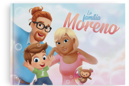 Libro infantil personalizado para familias.