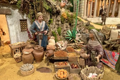 Escenas del Belén que se puede ver en la localidad burgalesa de Renuncio hasta el 6 de enero.