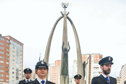 Instante del acto de celebración de los dos siglos de Policía Nacional.