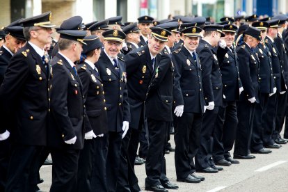Instante del acto de celebración de los dos siglos de Policía Nacional.