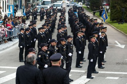 Instante del acto de celebración de los dos siglos de Policía Nacional.