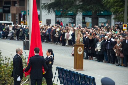 Instante del acto de celebración de los dos siglos de Policía Nacional.