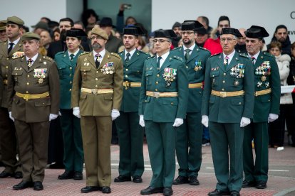 Instante del acto de celebración de los dos siglos de Policía Nacional.