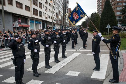 Instante del acto de celebración de los dos siglos de Policía Nacional.