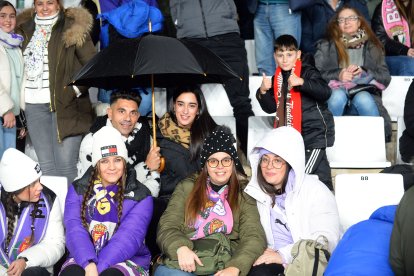 Imagen del partido entre el Burgos CF y el Valladolid.