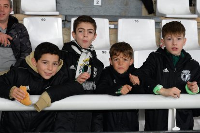 Imagen del partido entre el Burgos CF y el Valladolid.