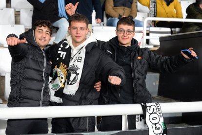 Imagen del partido entre el Burgos CF y el Valladolid.