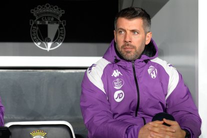 Imagen del partido entre el Burgos CF y el Valladolid.