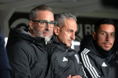Imagen del partido entre el Burgos CF y el Valladolid.