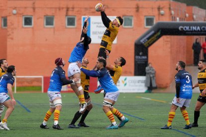 Imagen del partido entre el Recoletas Caja Rural y Santboiana.