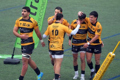 Imagen del partido entre el Recoletas Caja Rural y Santboiana.