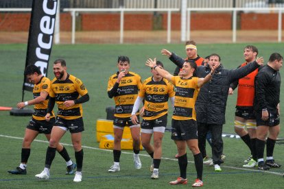 Imagen del partido entre el Recoletas Caja Rural y Santboiana.