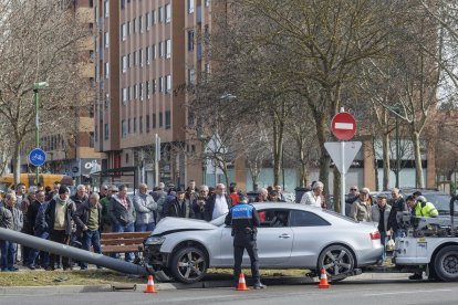 El accidente generó mucha expectación.