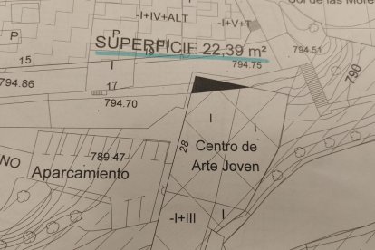 Esquema de la parte que sobra según el PGOU