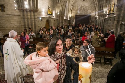 Misa de la Luz en la iglesia Real y Antigua de Gamonal.