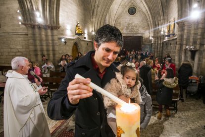 Misa de la Luz en la iglesia Real y Antigua de Gamonal.