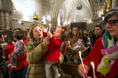 Misa de la Luz en la iglesia Real y Antigua de Gamonal.