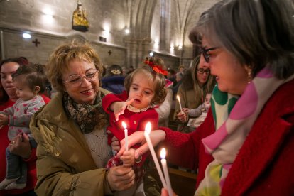 Misa de la Luz en la iglesia Real y Antigua de Gamonal.