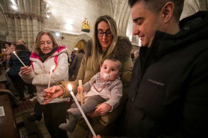 Misa de la Luz en la iglesia Real y Antigua de Gamonal.