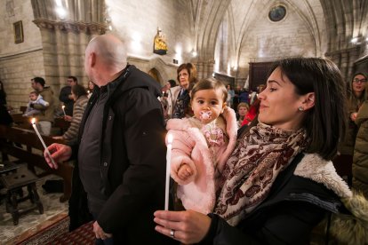 Misa de la Luz en la iglesia Real y Antigua de Gamonal.